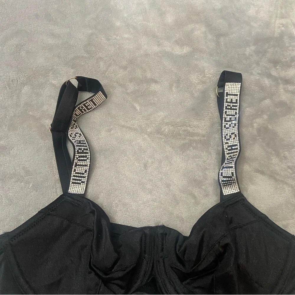 New! Victoria’s Secret Shine Strap Unlined Push Up Bikini Swim Top 4471 - Picture 7 of 11